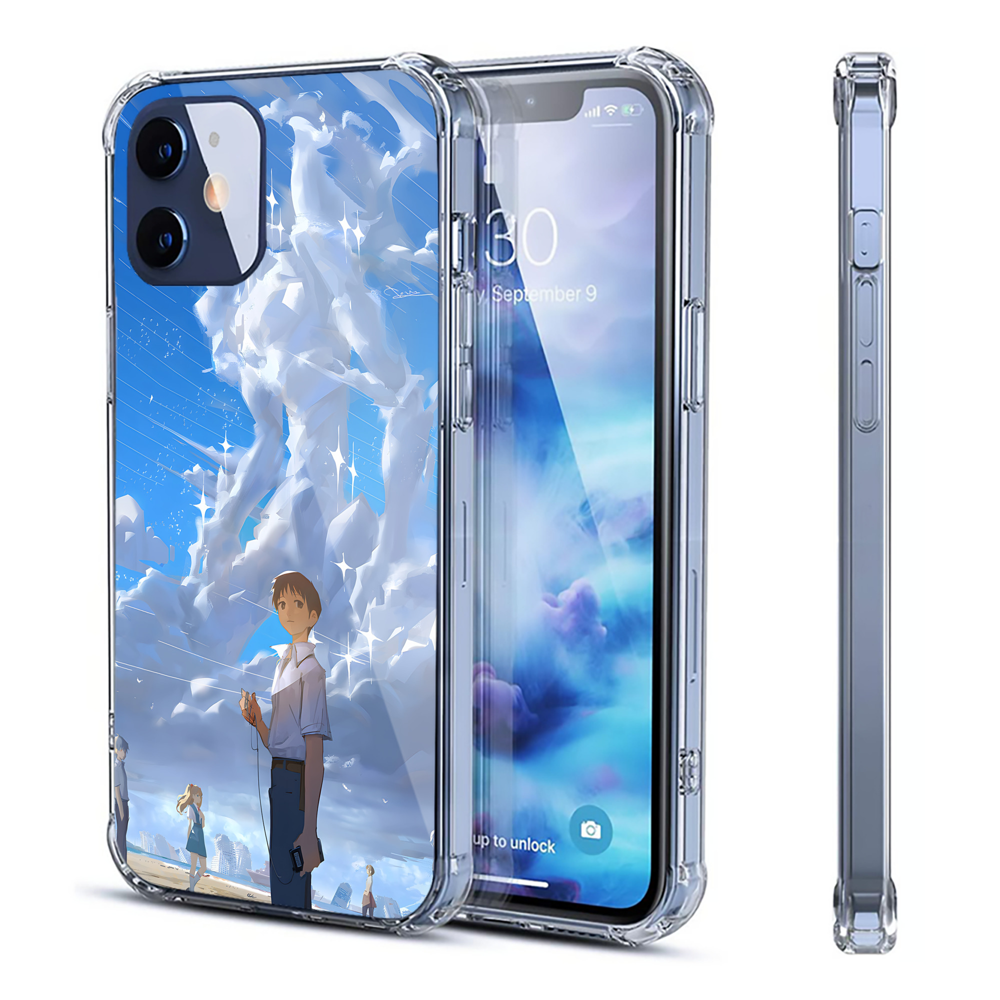 （画像用） EVA 新世紀エヴァンゲリオン 【iPhone 12シリーズ対応】透明スマホケース（クリアソフトケース）